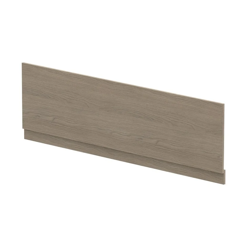 Hudson Reed Bath Panels Straight Front Panel & Plinth (1800mm) Contemp Solace Oak MFC Textured Woodgrain 560x1795x36mm