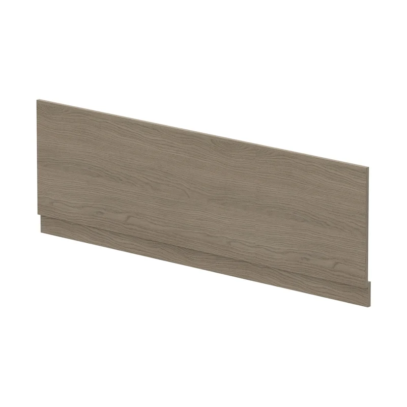 Hudson Reed Bath Panels Straight Front Panel & Plinth (1700mm) Contemp Solace Oak MFC Textured Woodgrain 560x1695x36mm