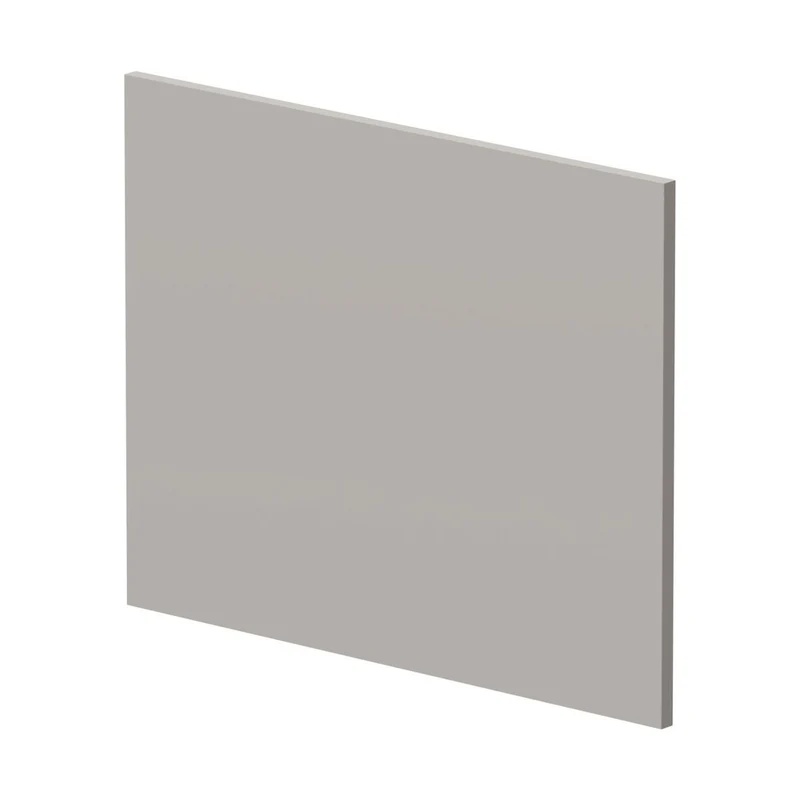Hudson Reed Bath Panels Square Shower Bath End Panel Contemp Pebble Grey MFC Smooth Matt 540x680x18mm