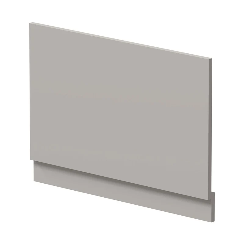 Hudson Reed Bath Panels 800mm Bath End Panel Contemp Pebble Grey MFC Smooth Matt 560x780x36mm