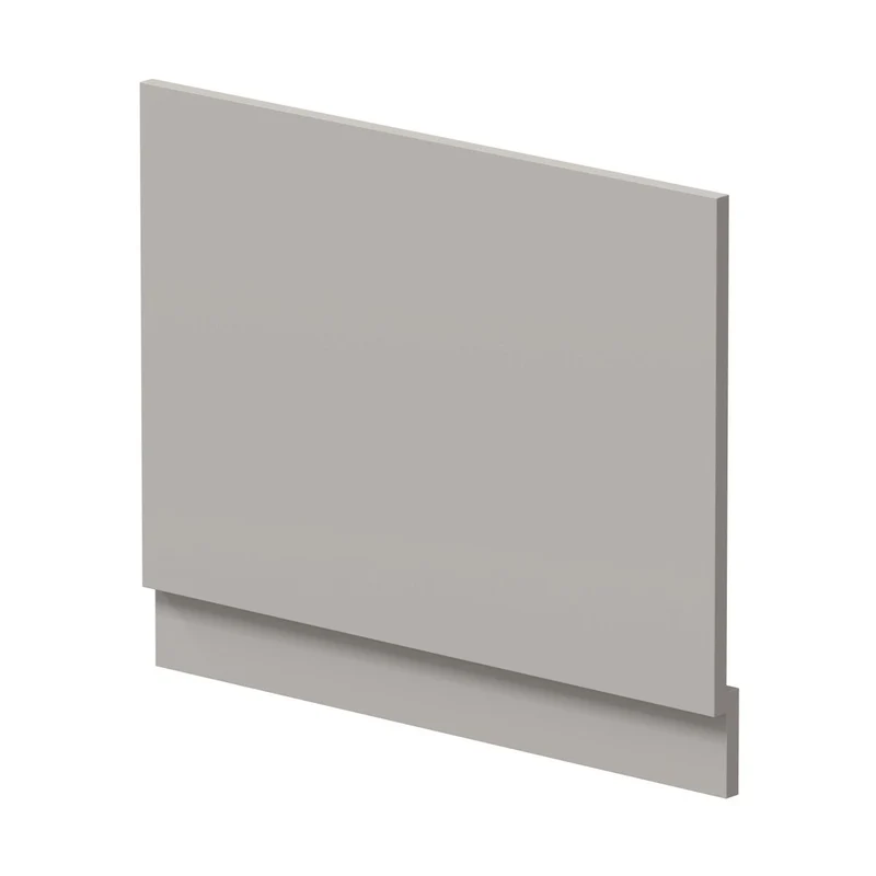 Hudson Reed Bath Panels 700mm Bath End Panel Contemp Pebble Grey MFC Smooth Matt 560x680x36mm