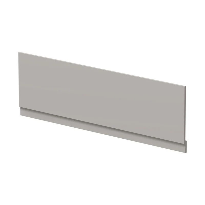 Hudson Reed Bath Panels 1800mm Bath Front Panel Contemp Pebble Grey MFC Smooth Matt 580x1795x36mm