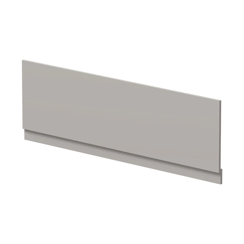 Hudson Reed Bath Panels 1700mm Bath Front Panel Contemp Pebble Grey MFC Smooth Matt 560x1695x36mm