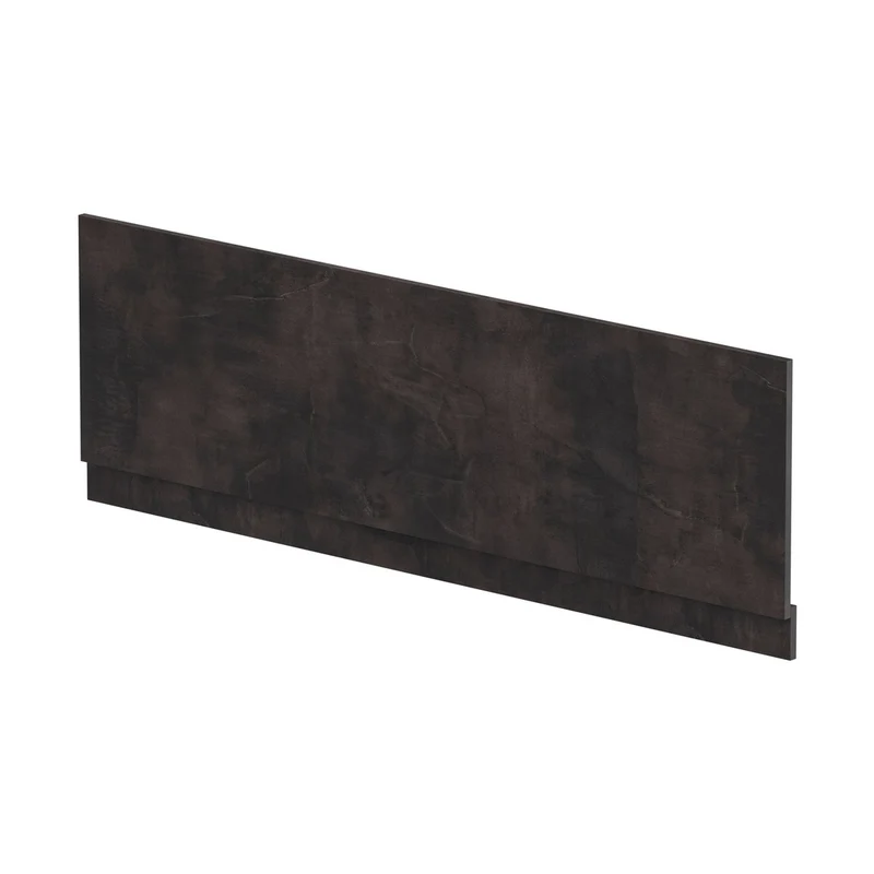 Hudson Reed Havana Straight Front Panel & Plinth (1700mm) Contemp Metallic Slate MFC Textured Matt 560x1695x36mm