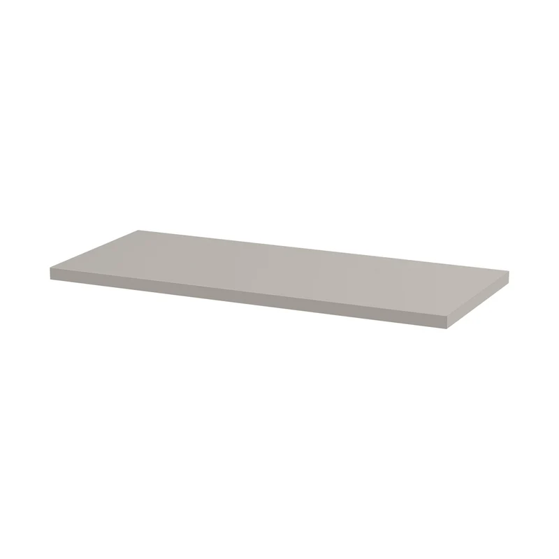Hudson Reed Fusion 600 Wc Unit Top 605x260 Contemp Pebble Grey MFC Textured Woodgrain 260x605x18mm