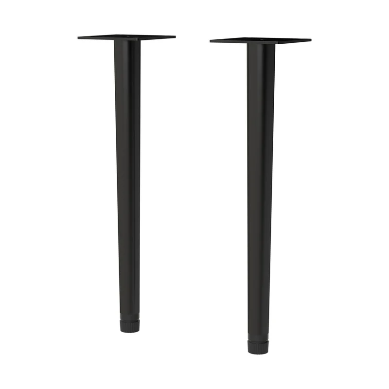 Hudson Reed Handles Wall Hung Vanity Decorative Leg Set Contemp Black Stainless Steel 260x70x70mm