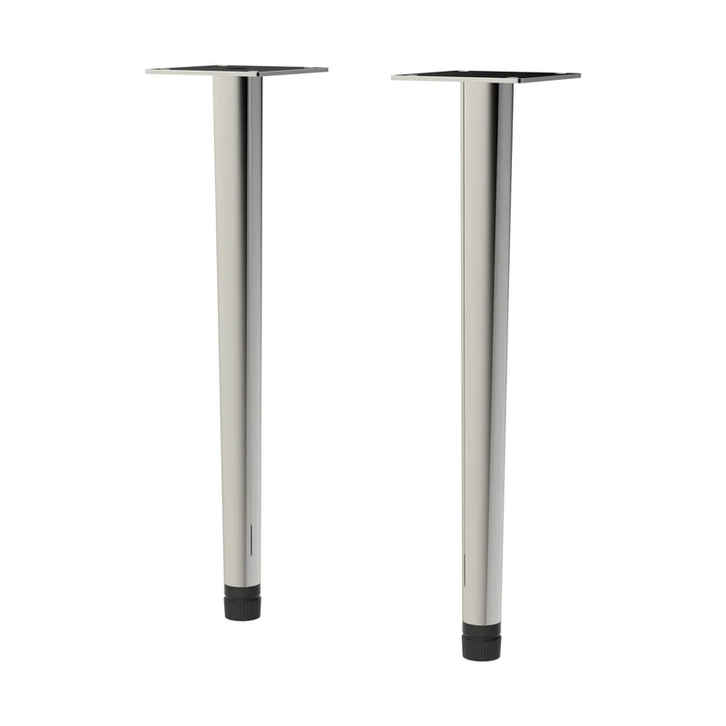 Hudson Reed Handles Wall Hung Vanity Decorative Leg Set Contemp Chrome Stainless Steel 260x70x70mm