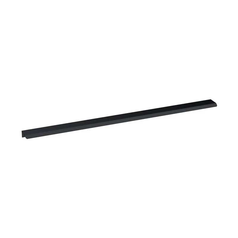 Hudson Reed Handles Finger Pull Handle 500mm Contemp Black Aluminium 17x500x36mm
