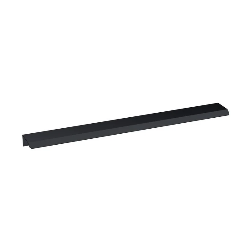 Hudson Reed Handles Finger Pull Handle 300mm Contemp Black Aluminium 17x300x36mm