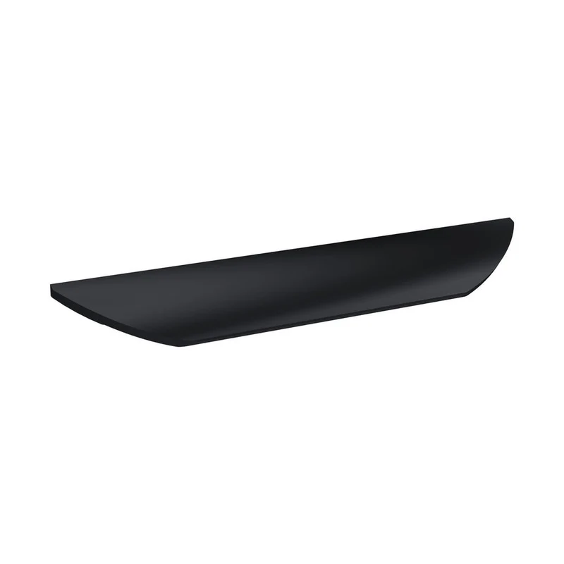 Hudson Reed Handles Finger Pull Handle 160mm Contemp Black Aluminium 25x252x28mm