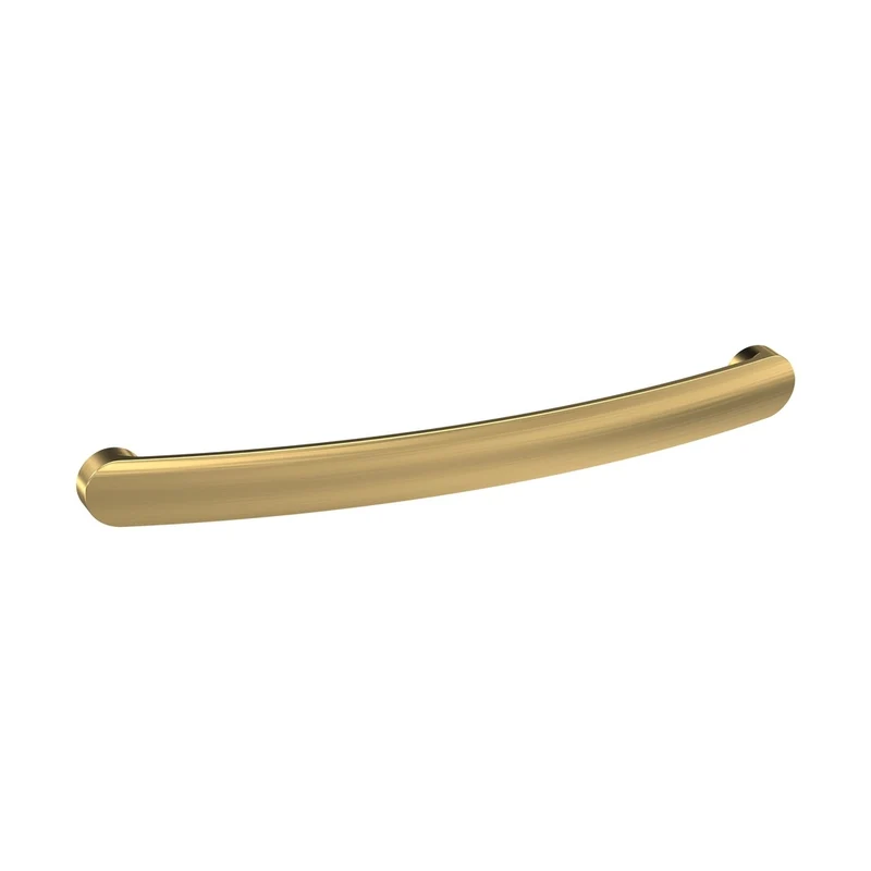 Hudson Reed Handles 210mm D Shape Bar Handle Contemp Brushed Brass Brass 210x19x24mm