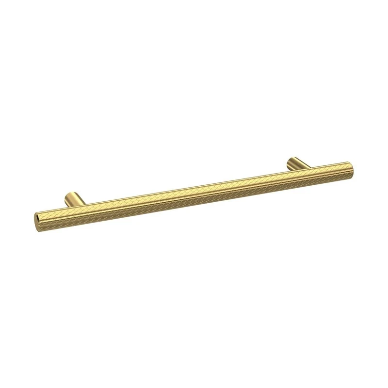 Hudson Reed Handles Knurled Bar Handle 160mm Contemp Brushed Brass Brass 220x12x32mm
