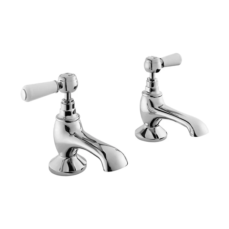 Hudson Reed Topaz Bath Taps Trad Chrome Brass 141x66x138mm - BC302HL
