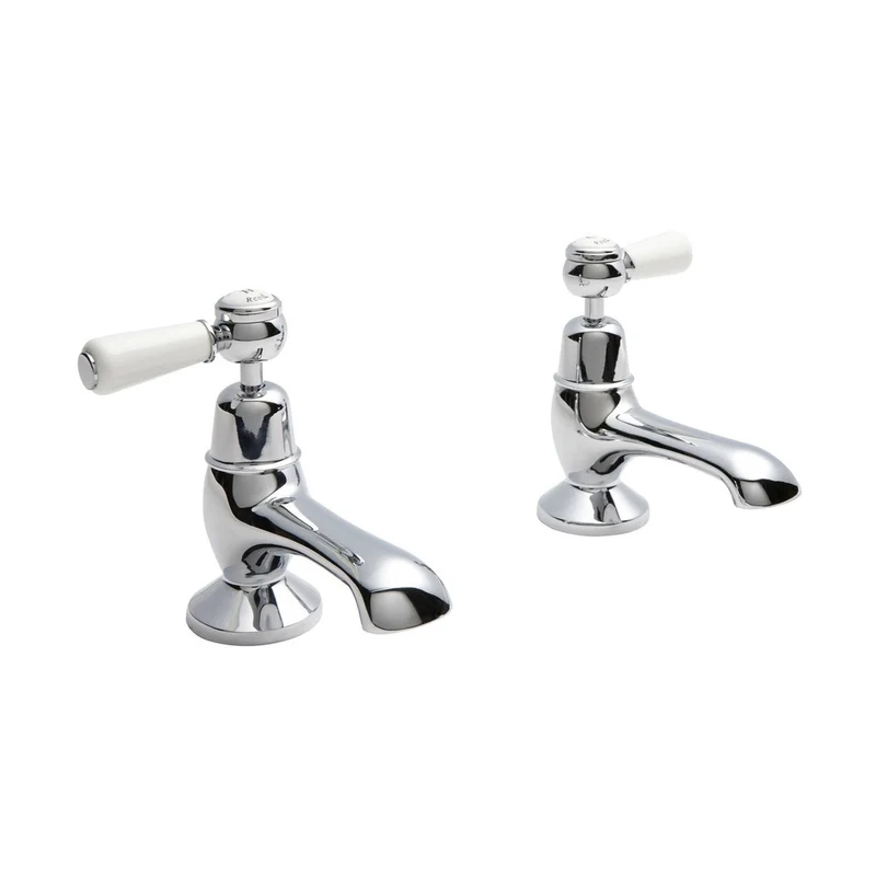 Hudson Reed Topaz Bath Taps Trad Chrome Brass 141x66x138mm - BC302DL