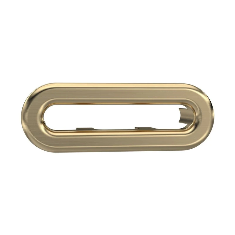 Hudson Reed Basin Accessories Oval Brushed Brass Overflow Cover Contemp Abs 26x50x10mm