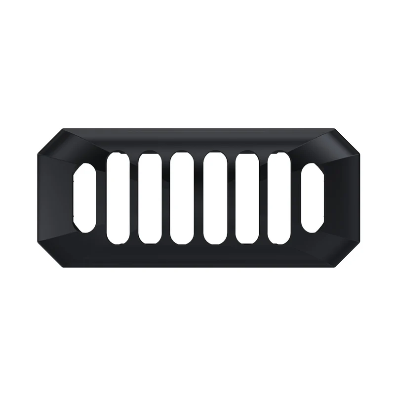 Hudson Reed Basin Accessories Carlton Black Overflow Cover Contemp Brass Abs 26x50x10mm