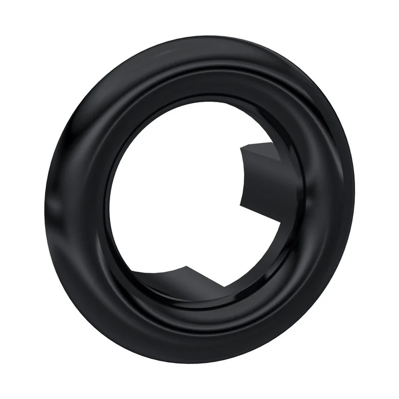 Hudson Reed Basin Accessories Black Overflow Cover Contemp Abs 30.5x30.5x15mm