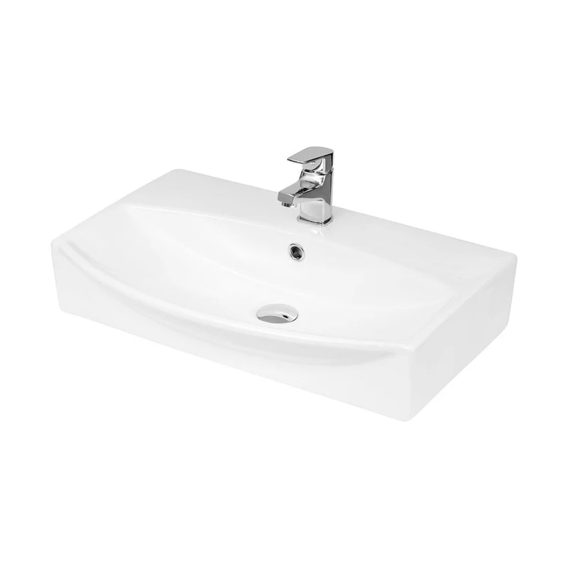 Hudson Reed Wall Hung Basins Wall Hung Vessel Contemp White Vitreous China 150x600x400mm