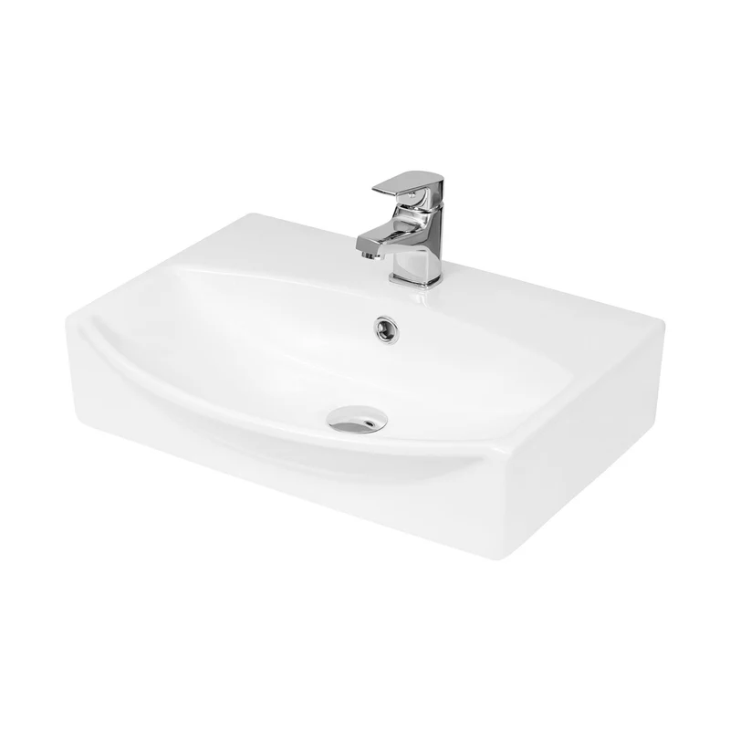 Hudson Reed Wall Hung Basins Wall Hung Vessel Contemp White Vitreous China 150x500x400mm