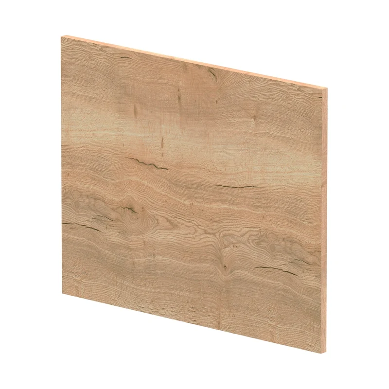 Hudson Reed Bath Panels 700mm Shower Bath End Panel Contemp Autumn Oak MFC Textured Woodgrain 540x680x18mm