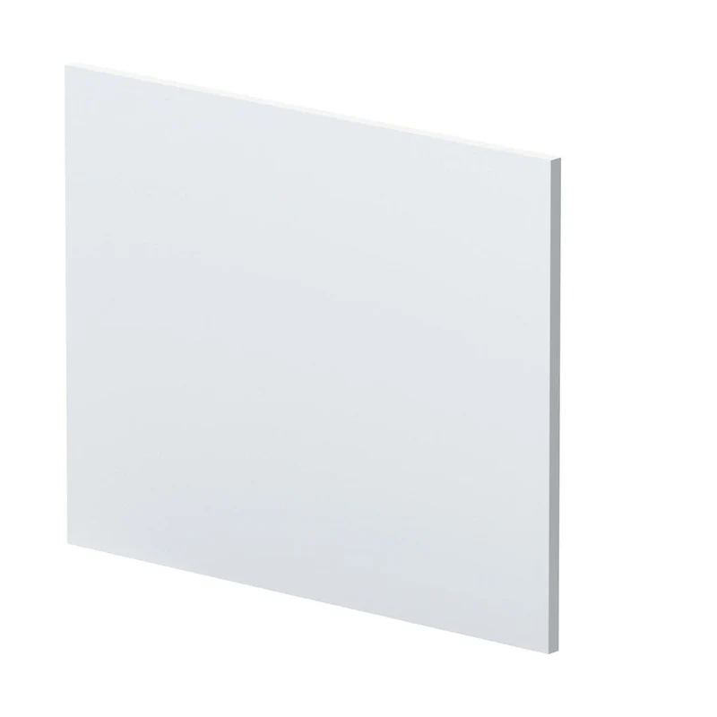 Hudson Reed Urban 700mm Square Shower Bath End Panel Contemp Satin White MDF Painted Matt 540x680x18mm