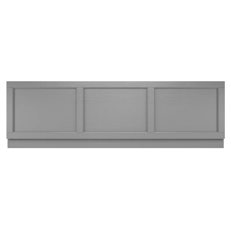 Hudson Reed Old London 1800mm Front Panel Trad Storm Grey MDF Vinyl Textured Woodgrain 560x1795x36mm