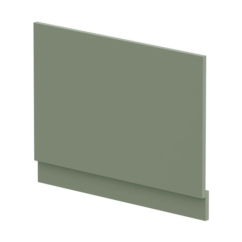Hudson Reed Bath Panels Straight End Panel & Plinth (750mm) Contemp Satin Green MDF Painted Matt 560x730x36mm
