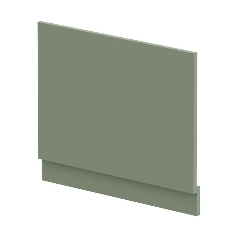 Hudson Reed Bath Panels Straight End Panel & Plinth (700mm) Contemp Satin Green MDF Painted Matt 560x680x36mm