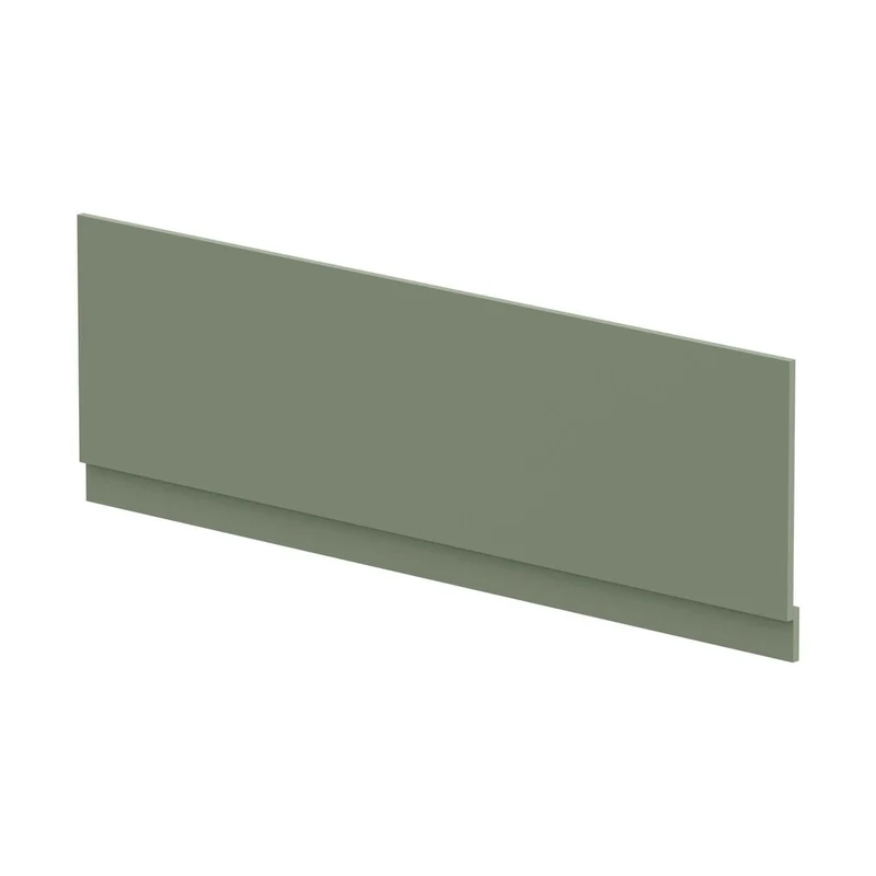 Hudson Reed Bath Panels Straight Front Panel & Plinth (1700mm) Contemp Satin Green MDF Painted Matt 560x1695x36mm
