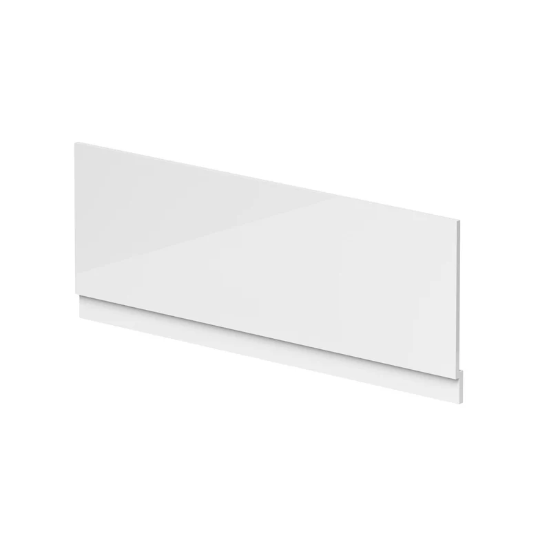 Hudson Reed Bath Panels Straight Front Panel & Plinth (1500mm) Contemp Gloss White MDF Painted Gloss 580x1495x36mm