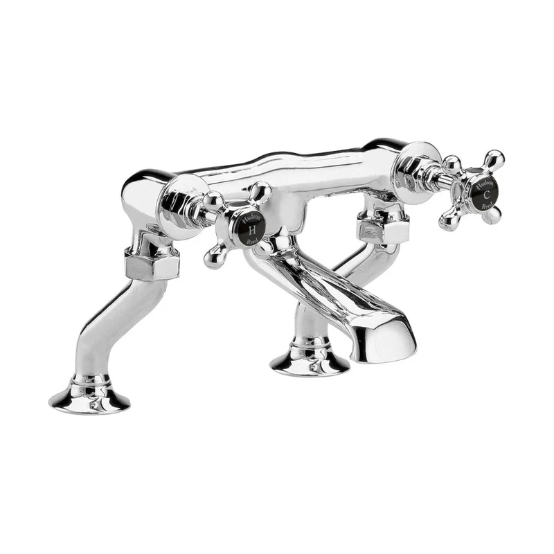 Hudson Reed Topaz Deck Mounted Bath Filler Trad Chrome Brass 187x262x217mm - BC403HX