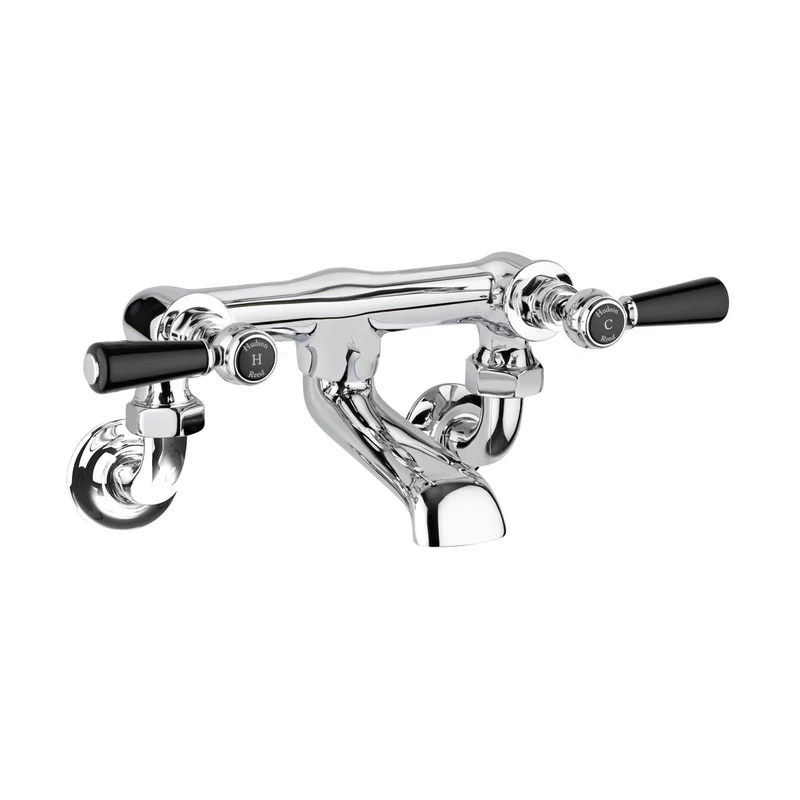 Hudson Reed Topaz Wall Mounted Bath Filler Trad Chrome Brass 142x338x197mm - BC403HLWM