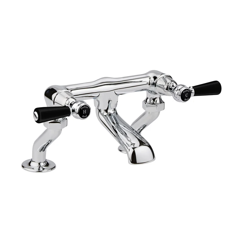 Hudson Reed Topaz Deck Mounted Bath Filler Trad Chrome Brass 175x338x217mm - BC403DL