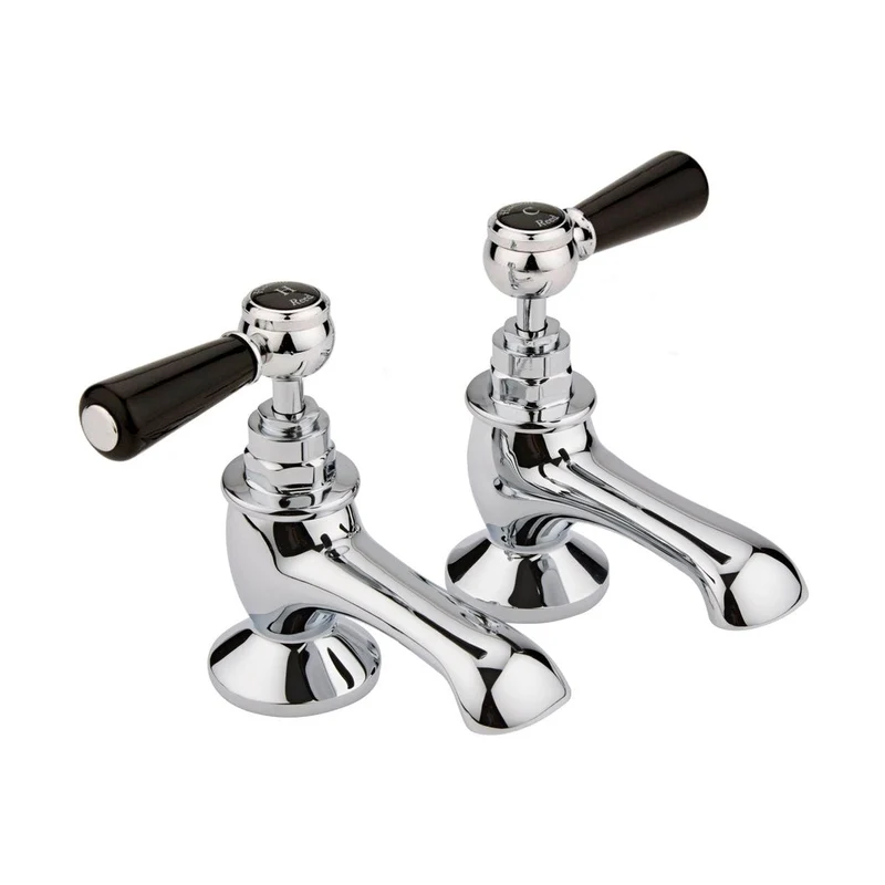 Hudson Reed Topaz Bath Taps Trad Chrome Brass 141x66x138mm - BC402HL