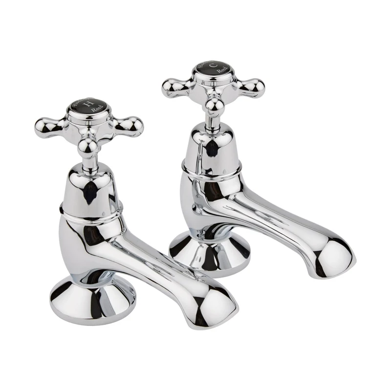 Hudson Reed Topaz Bath Taps Trad Chrome Brass 137x66x119mm - BC402DX