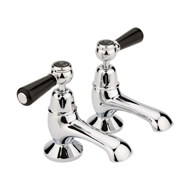 Hudson Reed Topaz Bath Taps Trad Chrome Brass 141x66x138mm - BC402DL