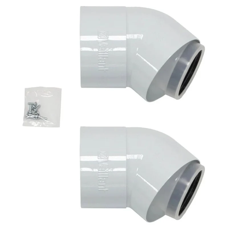 Vaillant 80/125 45 Degree Flue Bends (Pack Of 2)