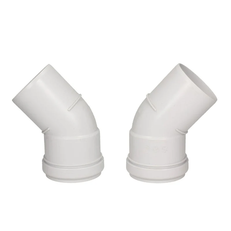Glow-Worm Pair of 45 Degree White Plume Bends