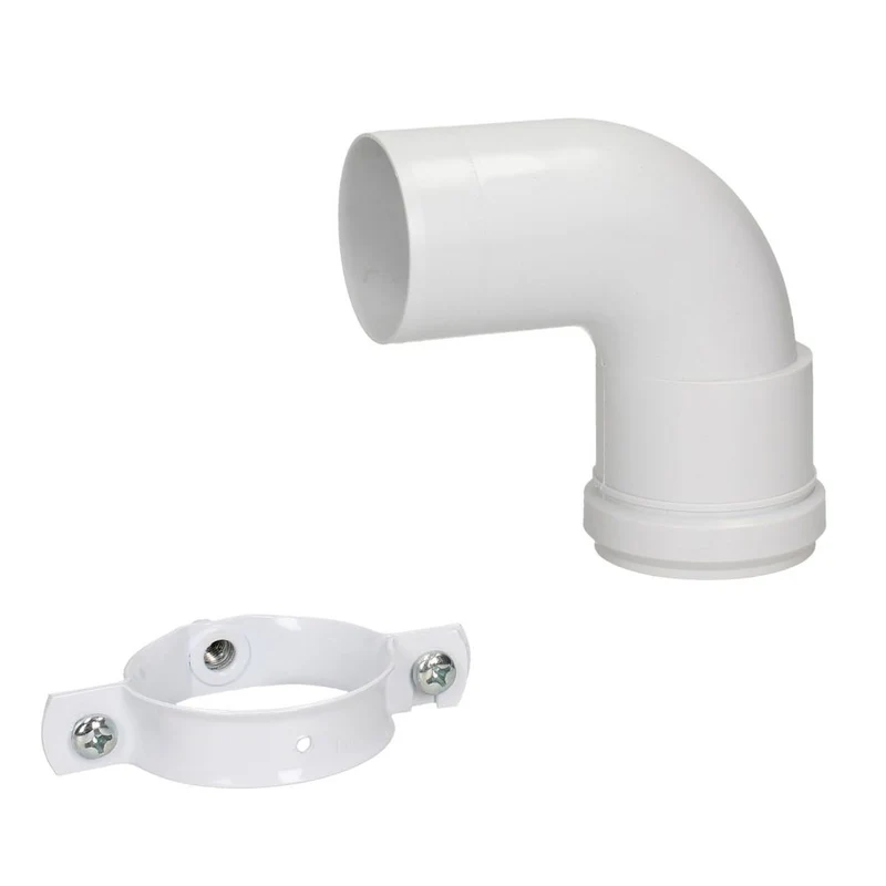 Glow-Worm 90 Degree White Plume Bend