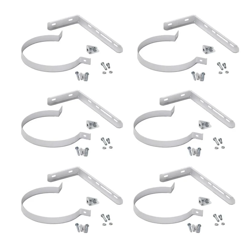 Worcester Pack Of 6 White 100mm Flue Support Brackets