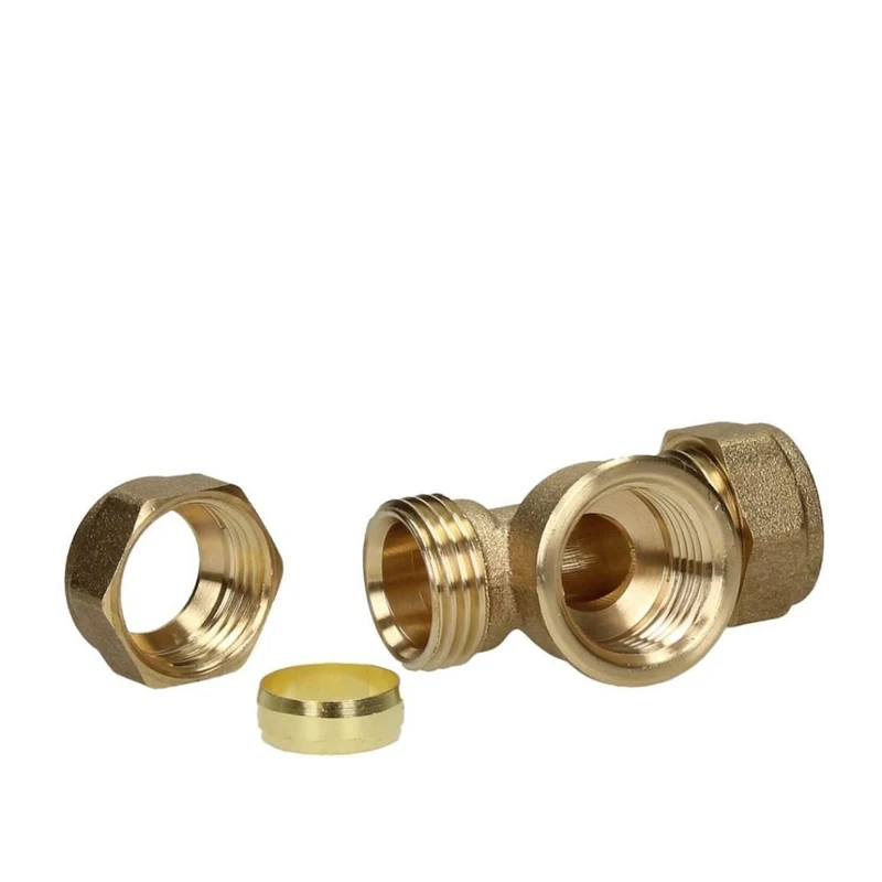 V&G Compression 15mm x 15mm x 1/2 Female Iron Reducing Tee