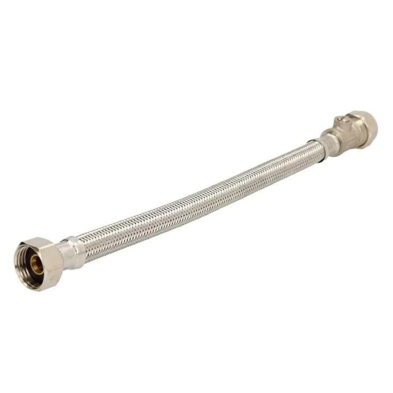 V&G Compression 15mm Iso x 1/2 300mm Flexi Tap Connector