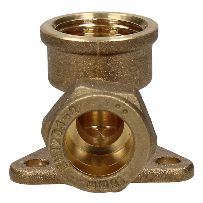 V&G Compression 15mm x 1/2 Backplate Elbow