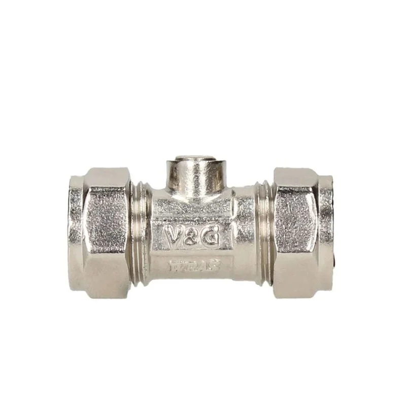 V&G Compression 22mm Chrome Isolation Valve