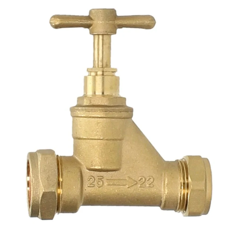 V&G Compression Stopcock Poly x Copper