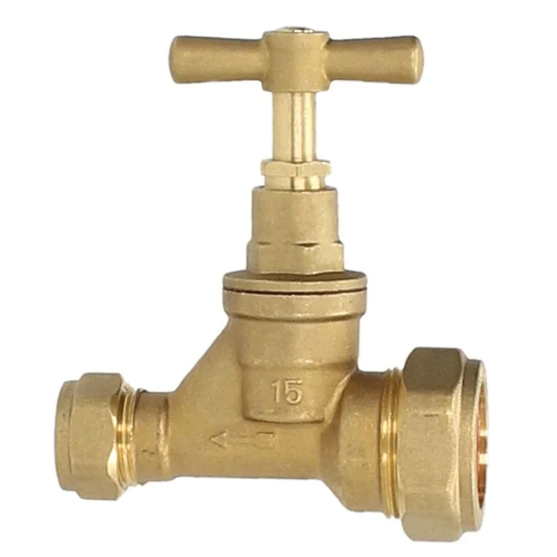 V&G Compression Stopcock Poly x Copper