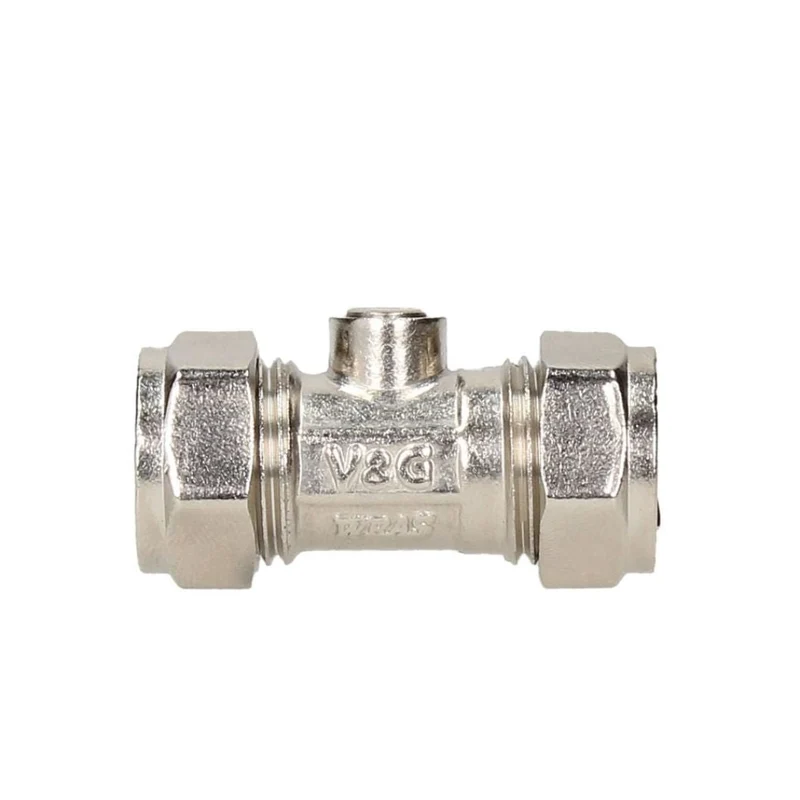 V&G Compression 15mm Chrome Isolation Valve