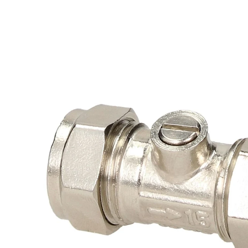 V&G Compression 15mm Chrome Isolation Valve