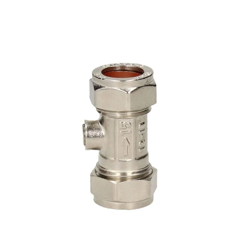 V&G Compression 15mm Chrome Isolation Valve