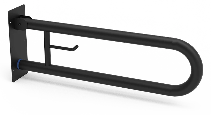Barre d'appui rabattable verticale en acier inoxydable 700 mm - Série Black